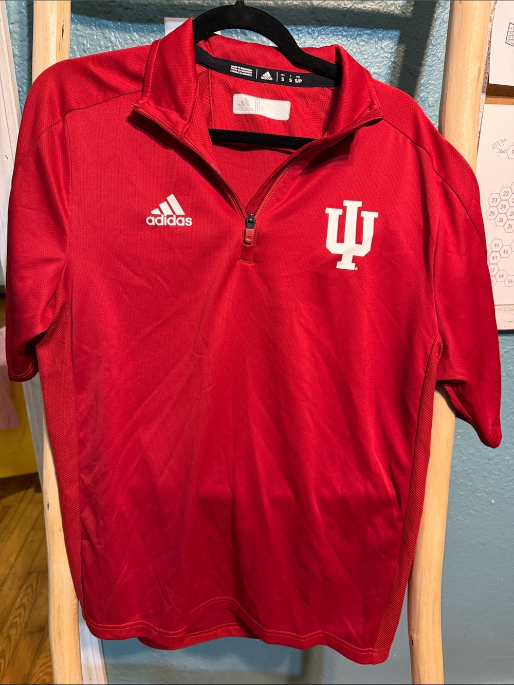 adidas Red IU Half-Zip Performance Pullover